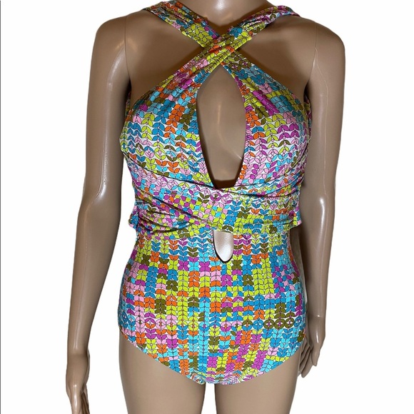 Trina Turk Tuvalu crisscross multi print s… - Picture 5 of 8
